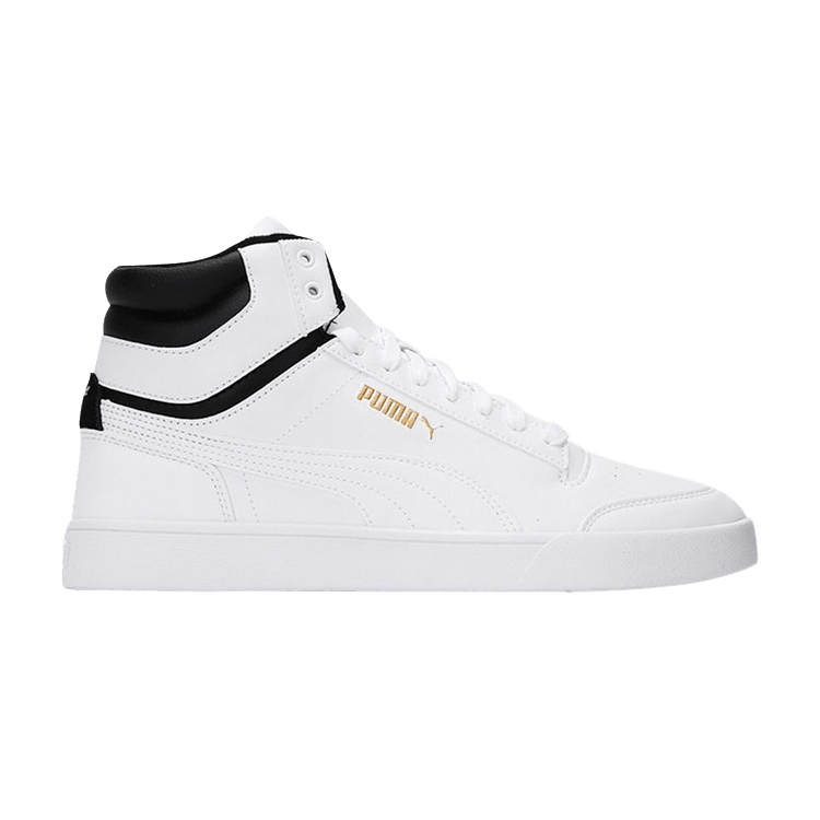 PUMA Shuffle Mid WTR 'White Black Team Gold'