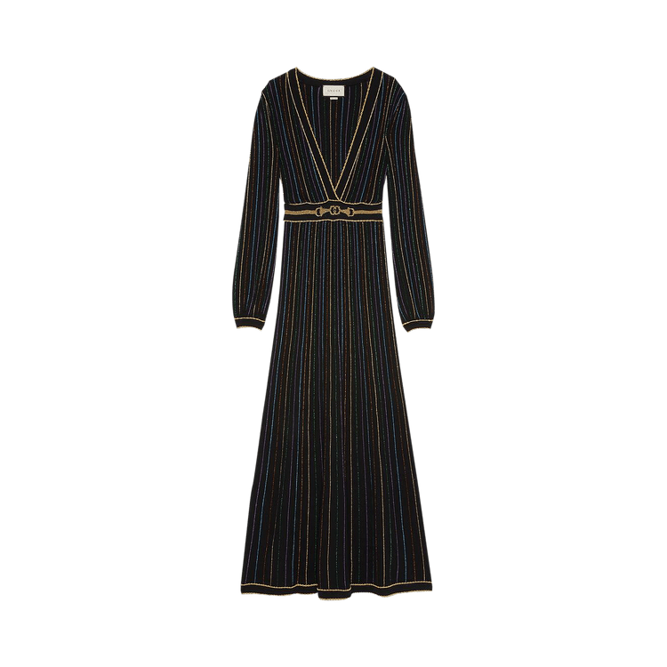 Buy Gucci Lam Striped Wool Dress 'Black/Multicolor' - 606004 XKA3T 1004 |  GOAT