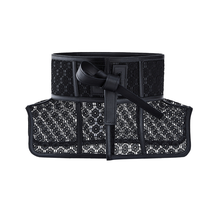 Buy Loewe Obi Belt Lace 'Black' - S540244X05 1100 | GOAT