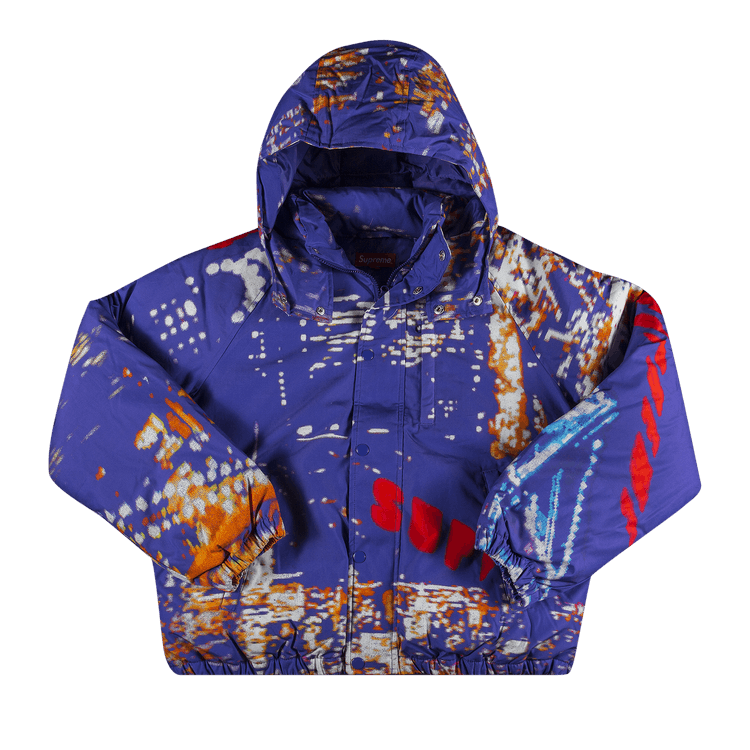 Supreme purple hot sale puffer jacket