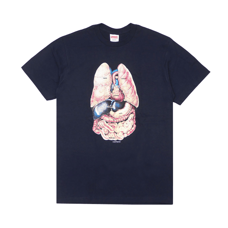 Buy Supreme Guts Tee 'Navy' - FW18T34 NAVY | GOAT UK