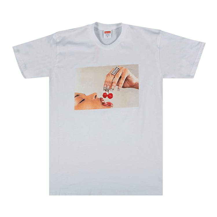 【販売時間】Supreme Cherry Tee White L 新品未使用品 Tシャツ/カットソー(半袖/袖なし)