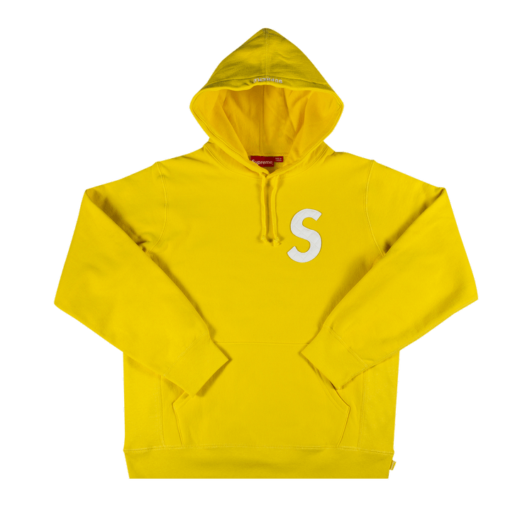 Buy Supreme S Logo Hooded Sweatshirt 'Yellow' - SS20SW23