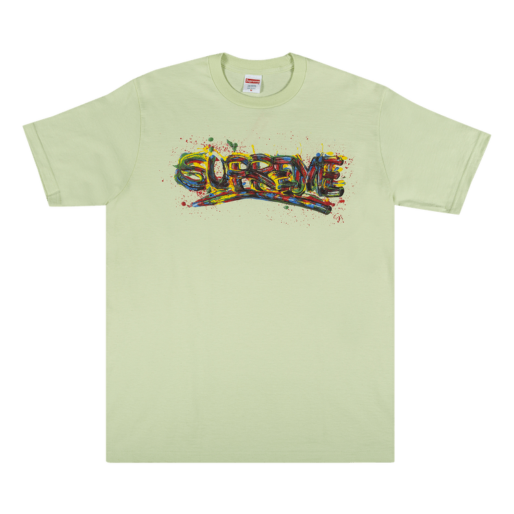 Buy Supreme Paint Logo Tee 'Pale Mint' - SS20T36 PALE MINT