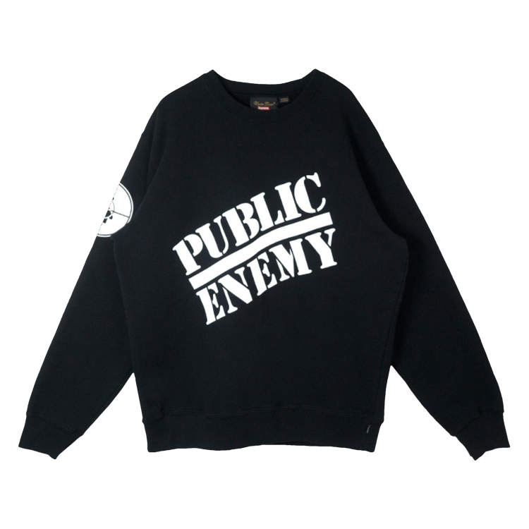 【XL】Supreme Public Enemy Crewneck 白
