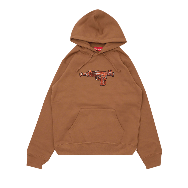Buy Supreme Toy Uzi Hooded Sweatshirt 'Brown' - SS19SW29 BROWN | GOAT
