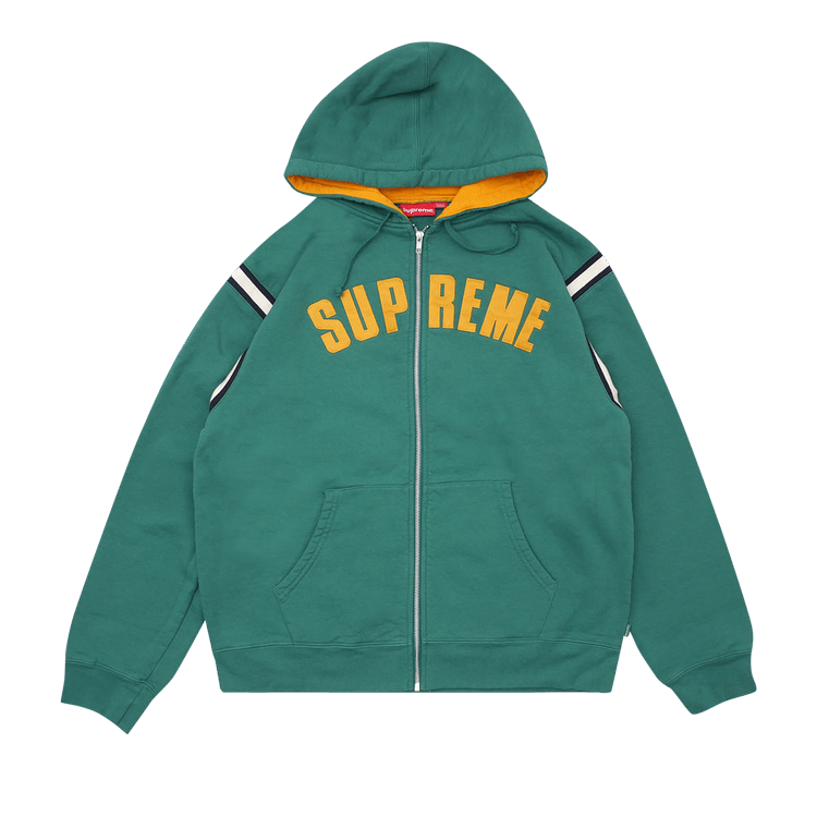 Buy Supreme Jet Sleeve Zip Up Hooded Sweatshirt 'Light Pine ...