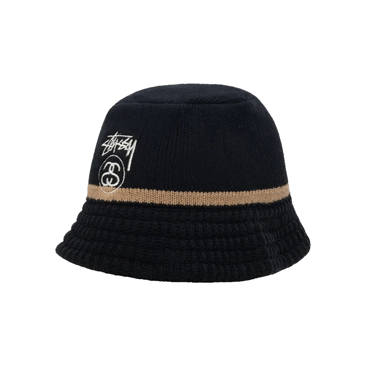 STUSSY SS Knit Bucket Hat ブラック Stussy SS Knit Bucket Hat - Black – Goodhood