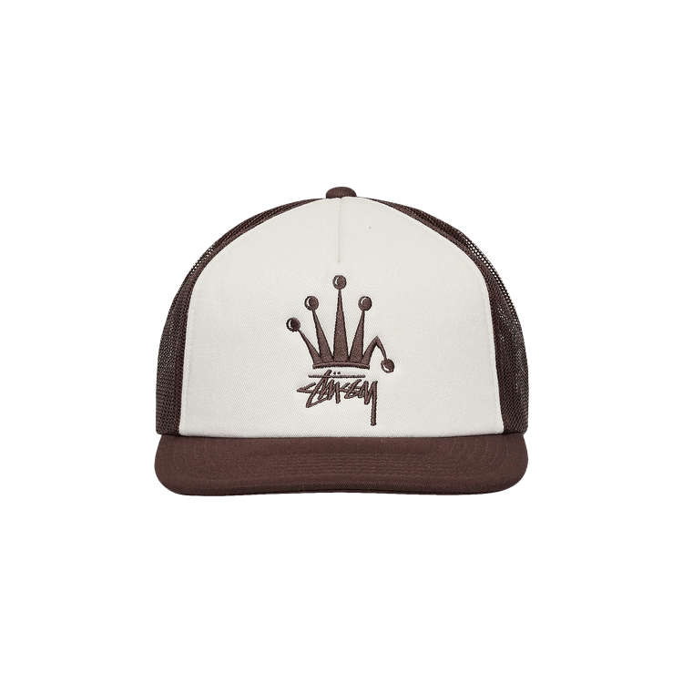 Buy Stussy Crown Stock Trucker Cap 'Brown' - 1311056 BROW | GOAT