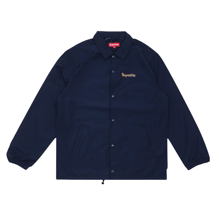 Buy Supreme Gonz Logo Coaches Jacket 'Navy' - SS18J81 NAVY | GOAT