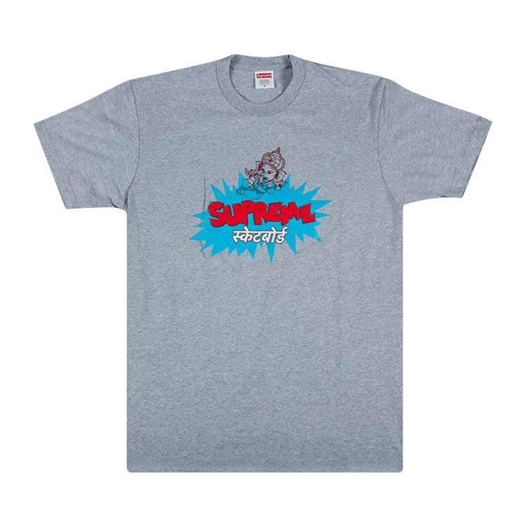 【本物保証 /関税・送料無料】Supreme Ganesha Tee Buy Supreme Ganesha Tee 'Heather Grey' - SS18T48 HEATHER