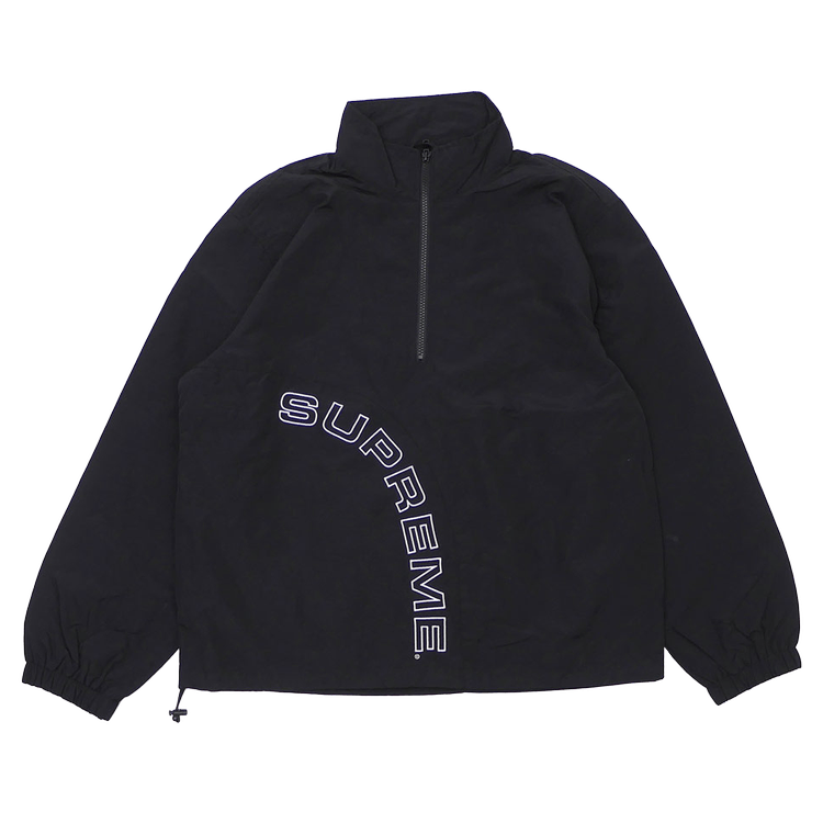 Buy Supreme Corner Arc Half Zip Pullover 'Black' - SS18J46 BLACK | GOAT