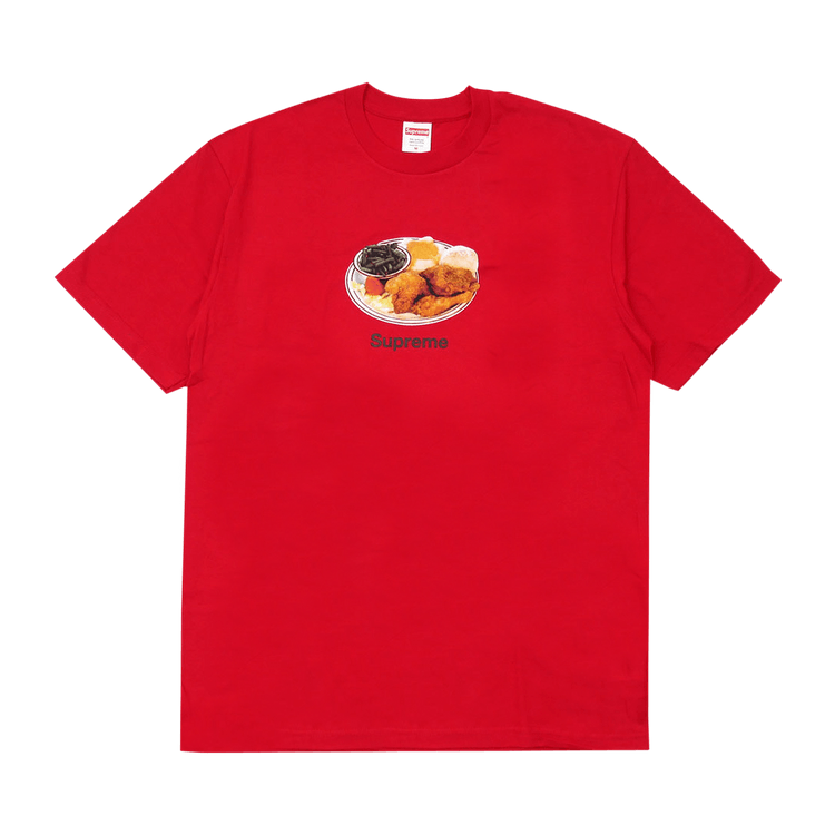 Buy Supreme Chicken Dinner Tee Red SS18T22 RED GOAT
