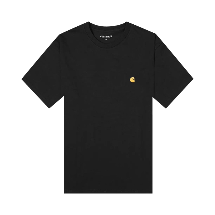 Buy Carhartt WIP Short-Sleeve Chase T-Shirt 'Black/Gold' - I026391 BLAC ...