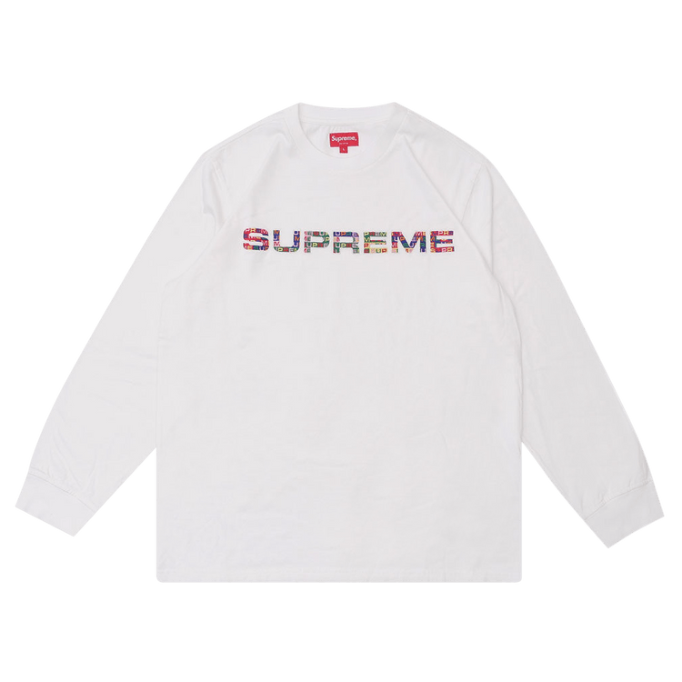 Size xl Supreme Meta Logo Long-Sleeve Top 'White'