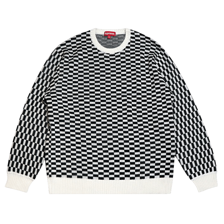 Buy Supreme Back Logo Sweater 'Checkerboard' - SS20SK4