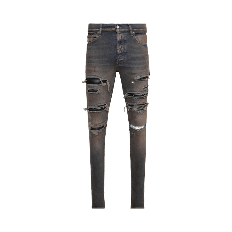 Buy Amiri Leather Thrasher 'Dark Indigo' - PS23MDS008 950