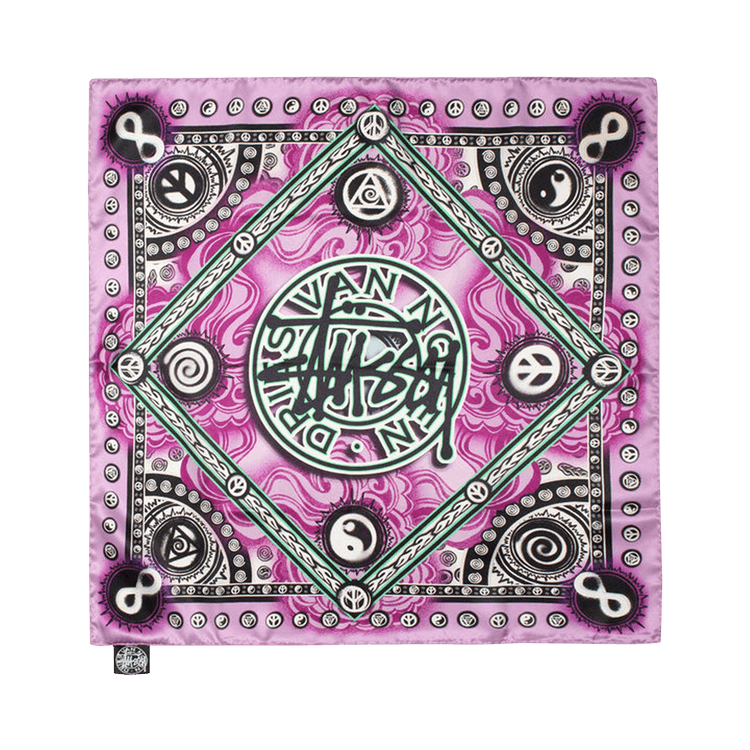 Buy Stussy x Dries Van Noten Bandana 'Pink' - 338239 PINK | GOAT