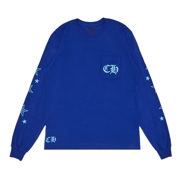 Buy Chrome Hearts Star Long-Sleeve Shirt 'Blue' - 1383