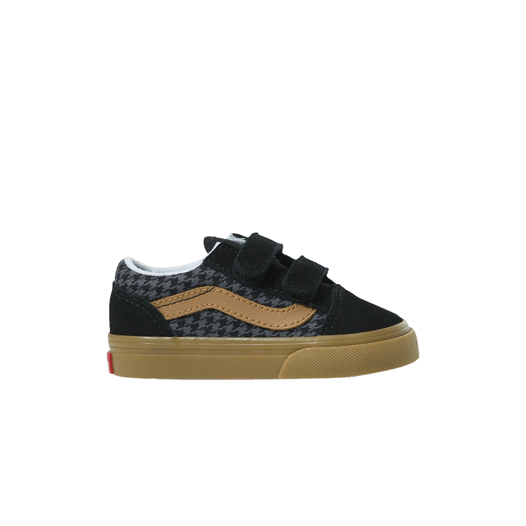 Old Skool V Toddler 'Houndstooth - Black Gum'