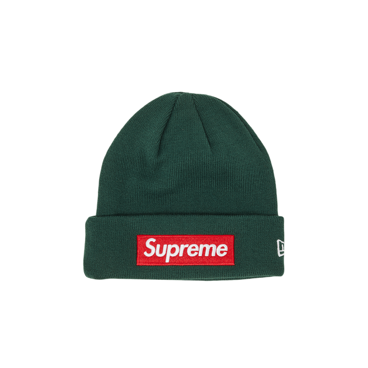 Buy Supreme x New Era Box Logo Beanie 'Dark Pine' - FW22BN10