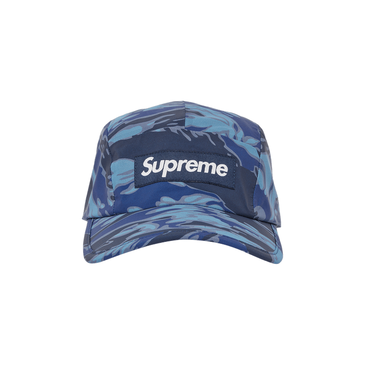 Buy Supreme Tiger Camo Reflective Camp Cap Blue FW22H79 BLUE GOAT CA