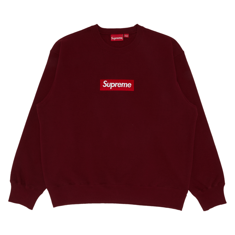Supreme Box Logo Crewneck 'Cardinal' | GOAT