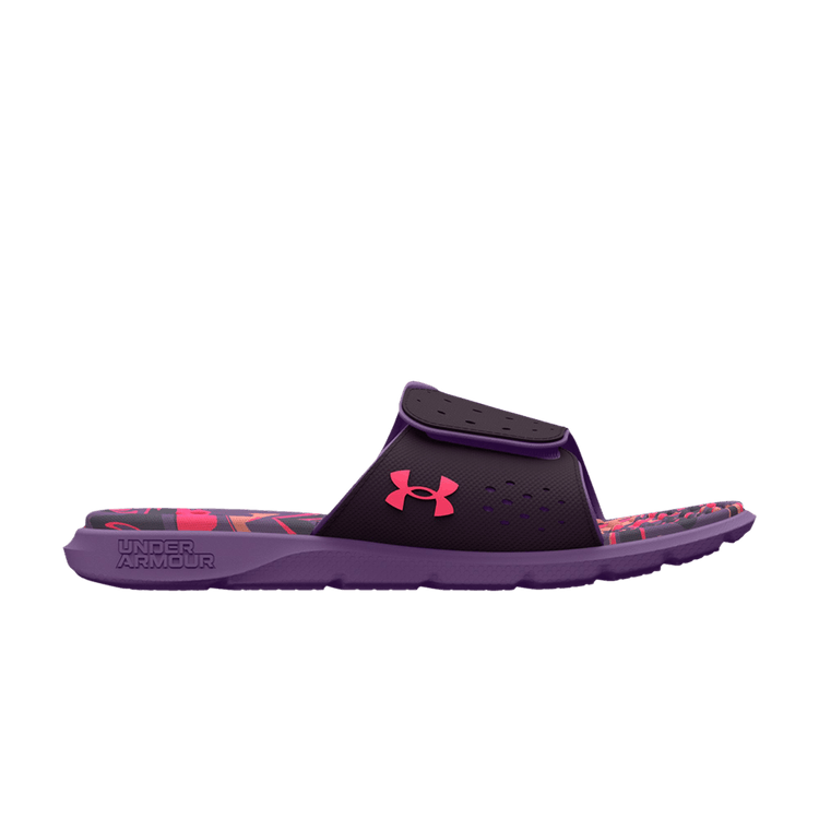 Purple under armour slides store