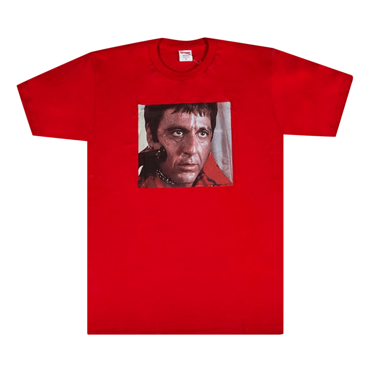 Buy Supreme Scarface Shower Tee 'Red' - FW17T7 RED | GOAT