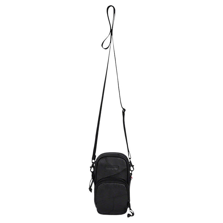 Buy Supreme Patchwork Leather Small Shoulder Bag 'Black' - FW19B17