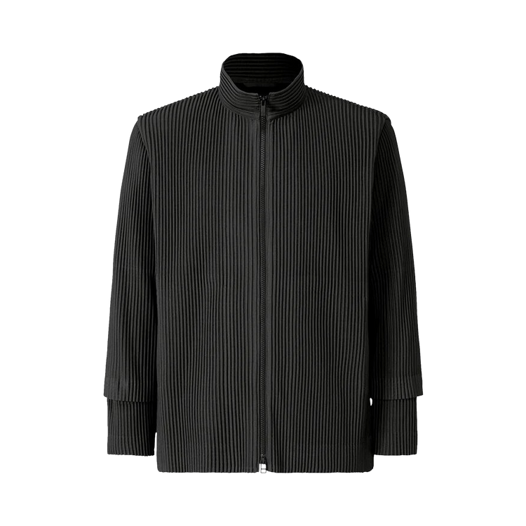 Buy Homme Plissé Issey Miyake Cargo Zip Track Top 'Coke Grey