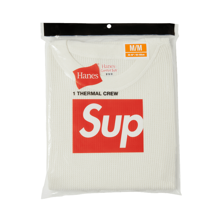 Supreme x Hanes Thermal Crew (1 Pack)