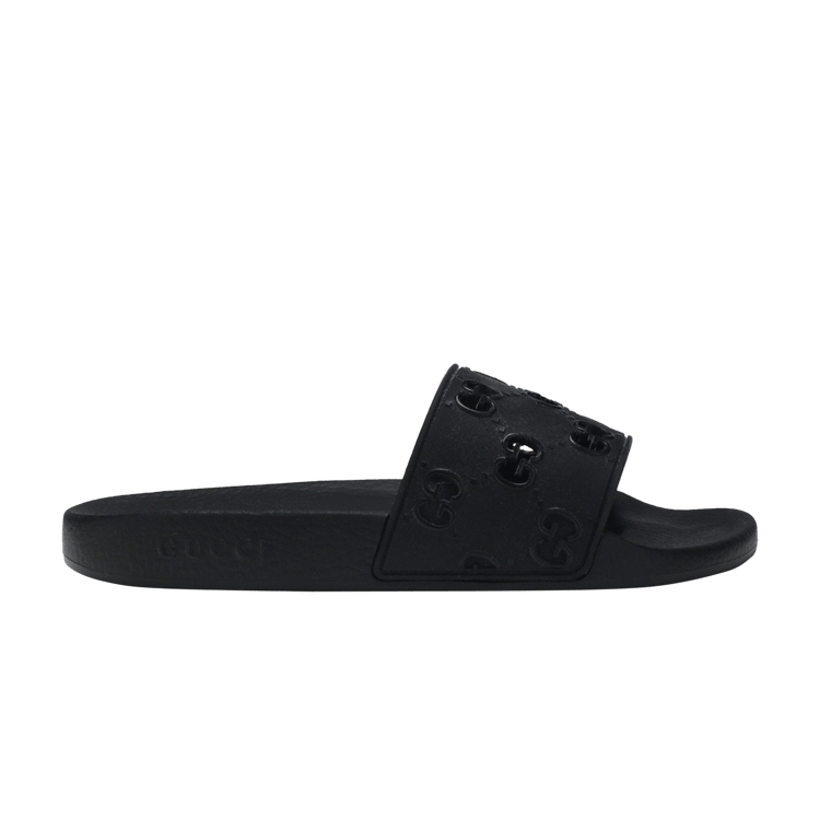 Buy Gucci Pursuit 72 Rubber Slide Black 308234 GIB10 1098