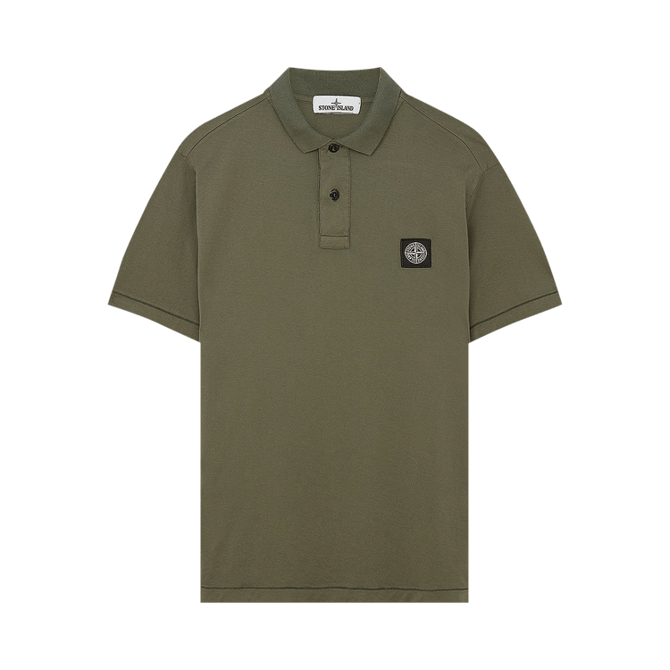 Buy Stone Island Jersey Polo Shirt 'Olive' - 721522613 V0058 | GOAT