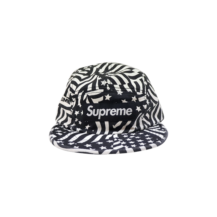 Buy Supreme Washed Chino Twill Cap 'Black Flags' - SS20H84