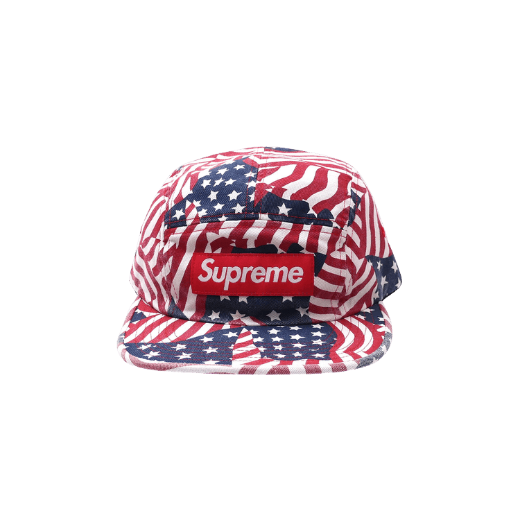 Supreme Washed Chino Twill Cap 'Flags'