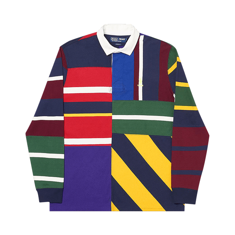 Buy Palace x Ralph Lauren Pieced Rugby Polo Multicolor 710420691001 GOAT UK