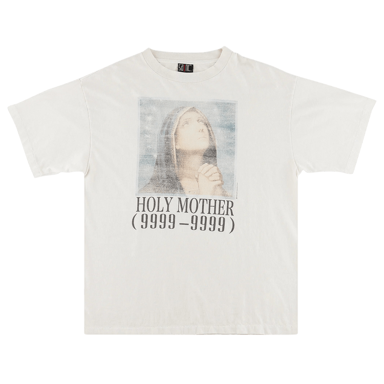 Buy SAINT Mxxxxxx Holy Mother T-Shirt 'White' - SM A22 0000 007
