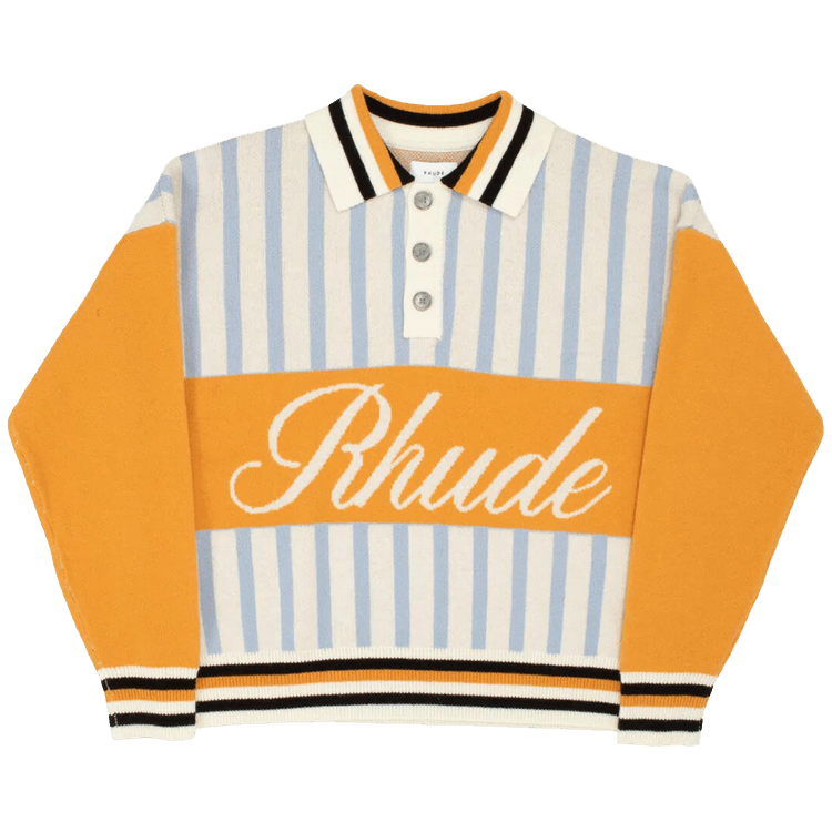 Rhude Rugby Knit #39 Ivory/Amber #39 GOAT