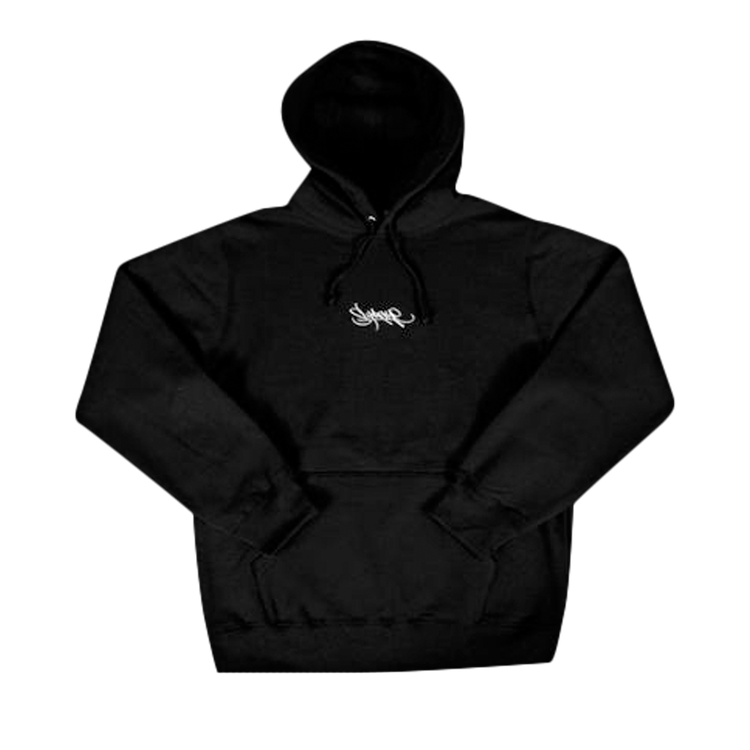 (S)Supreme Tag Logo Hooded Sweatshirt黒