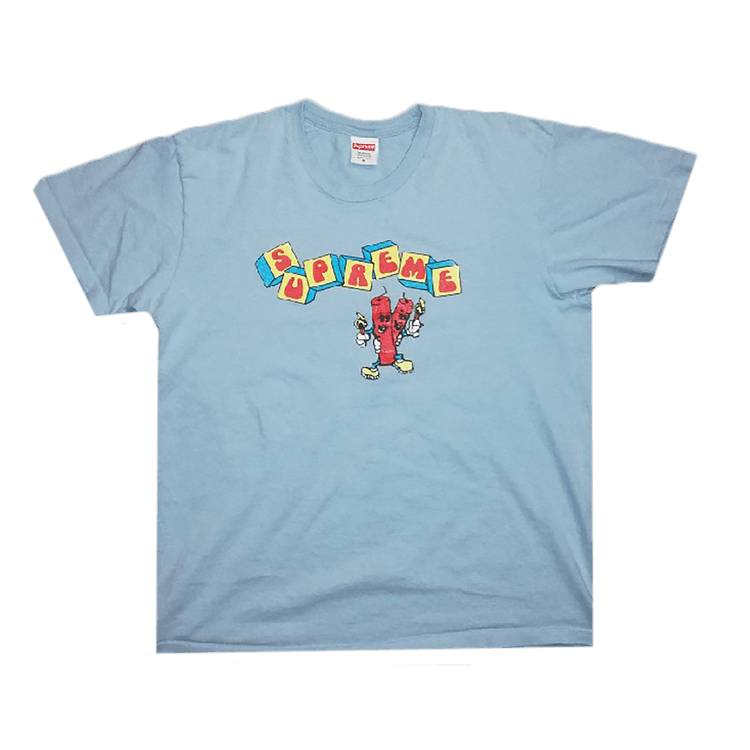 Buy Supreme Dynamite Tee Light Blue SS19T20 LIGHT BLUE GOAT