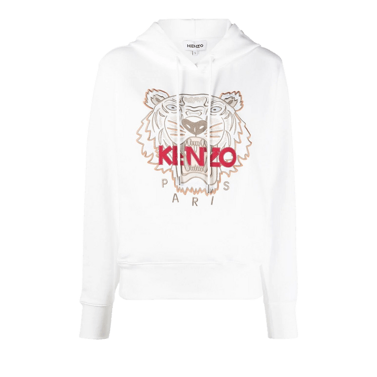 Buy Kenzo Tiger Hooded Sweatshirt 'White' - FC62SW8714XL 01 | GOAT UK