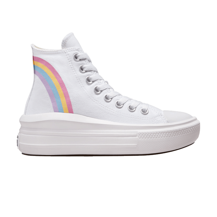 Chuck Taylor All Star Move Platform High GS 'Rainbow Cloud'