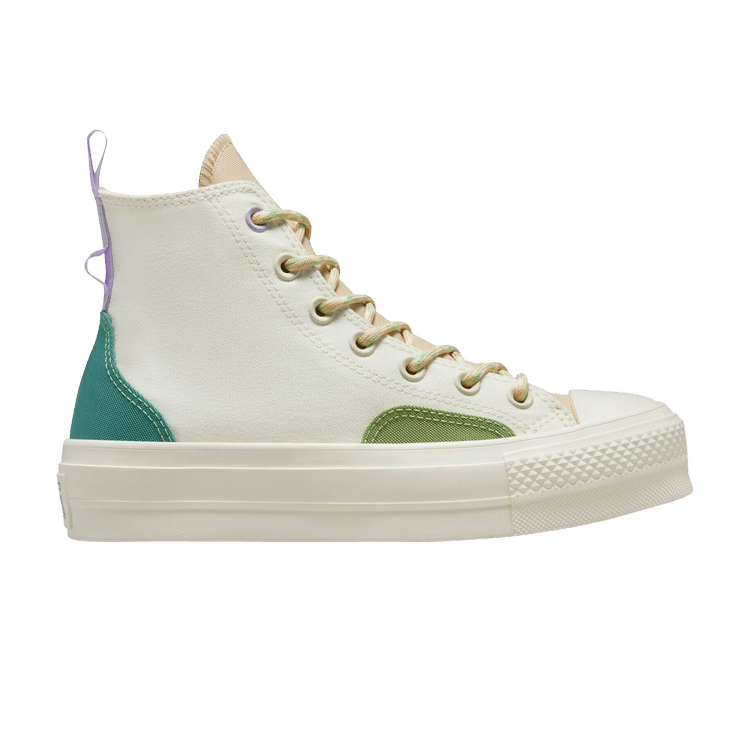 Wmns Chuck Taylor All Star Lift Platform High 'Colorblock Overlay - Algae Coast'