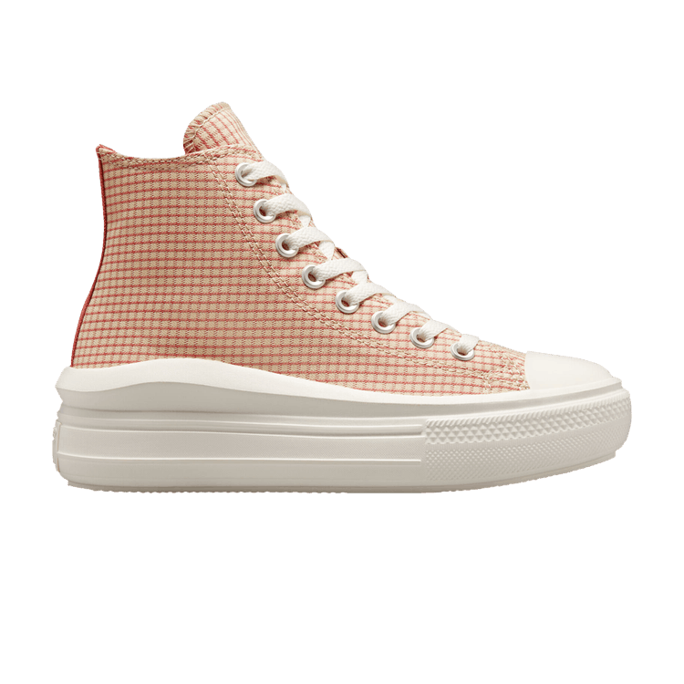 Wmns Chuck Taylor All Star Move Platform High 'Checkered - Rhubarb Pie'