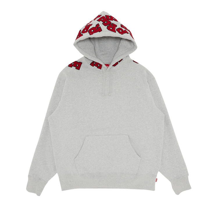 Buy Supreme Scattered Appliqué Hooded Sweatshirt 'Heather Grey 