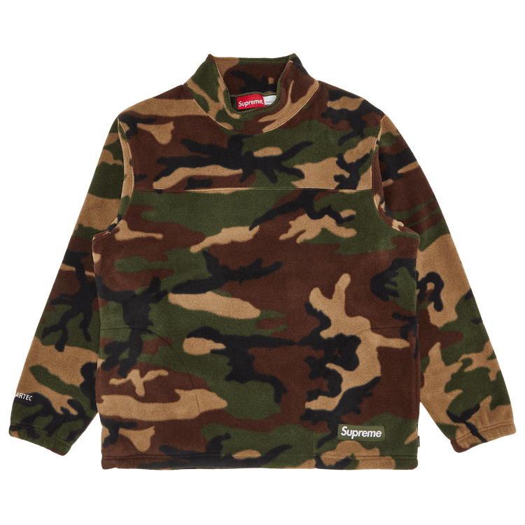 Supreme x Polartec Mock Neck Pullover 'Woodland Camo'