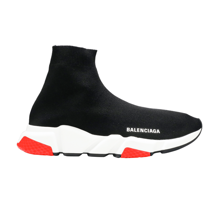 Balenciaga speed hotsell black and red