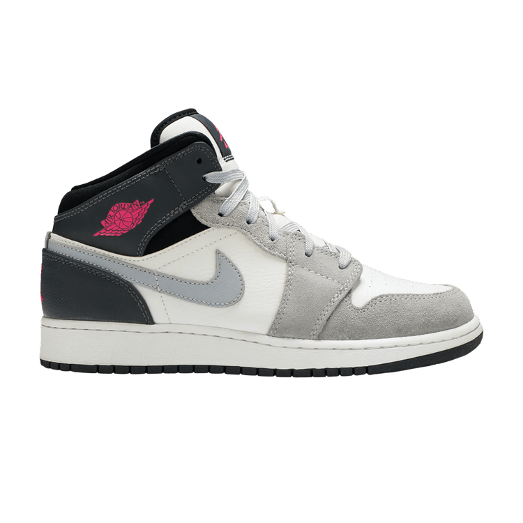 Nike Air Jordan 1 Mid GS Hyper Pink 555112-611 Sneakers Youth Size 7 Womens  8.5
