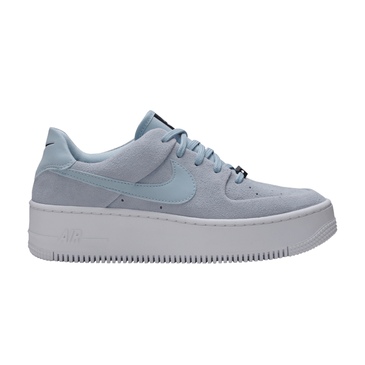 nike air force 1 sage low light blue
